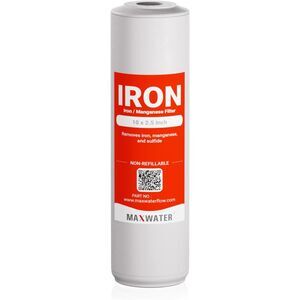 Max Water Iron Manganese Heavy Duty Whole House Systems 10" x 2.5" (Pack of 1)